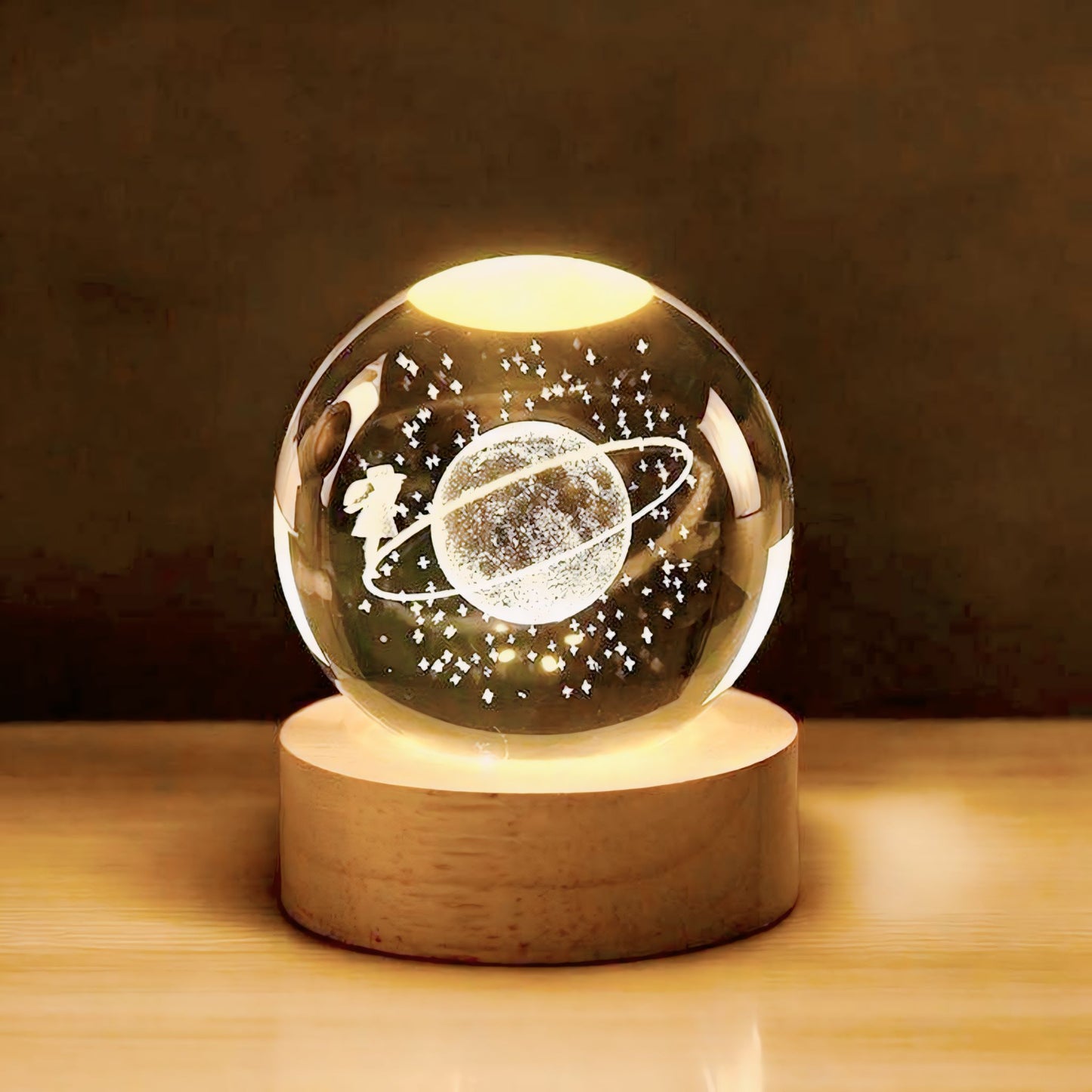 3D Crystal Moon Lamp