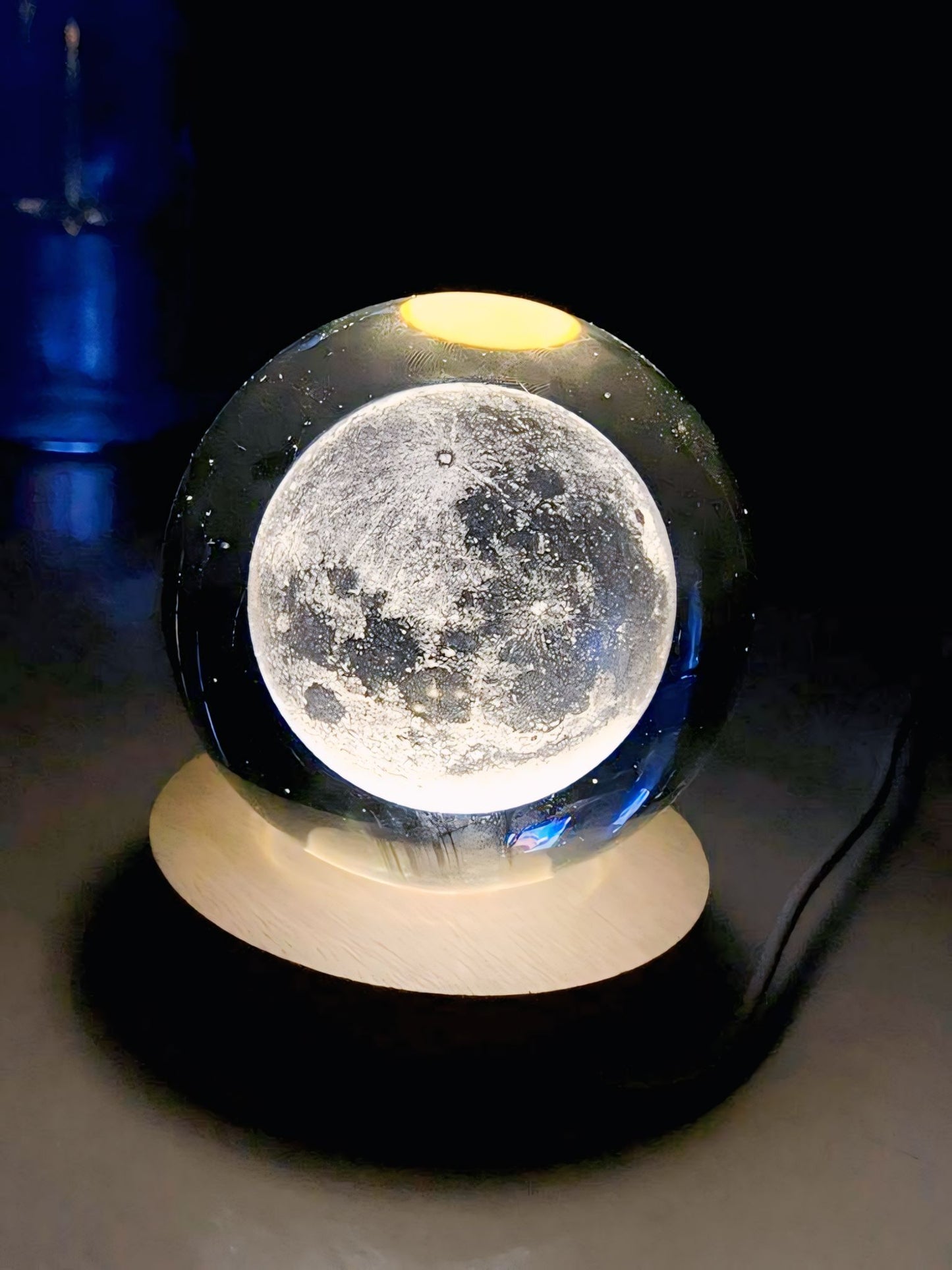 3D Crystal Moon Lamp